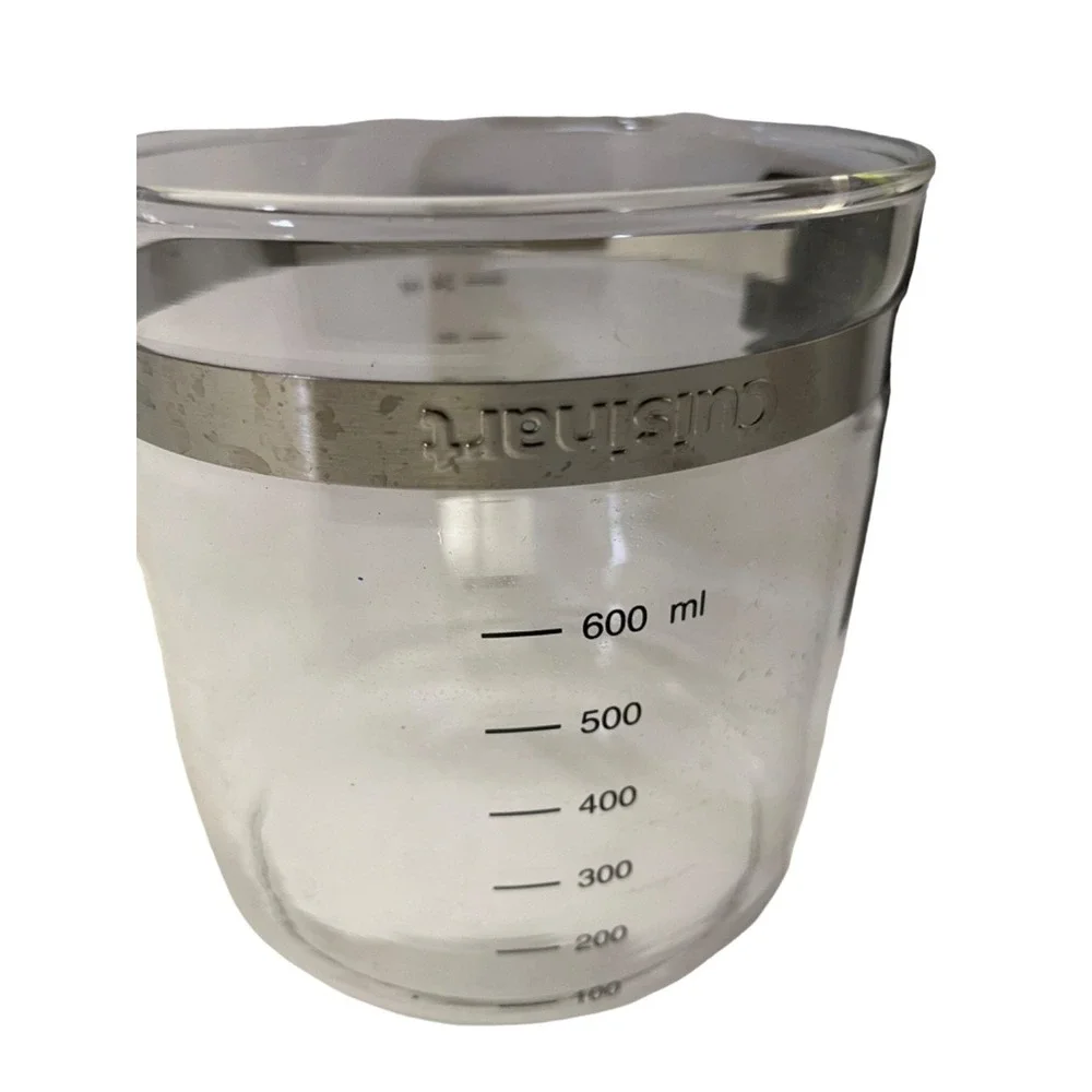 Cuisinart Measuring Cup Unisex 24 oz Clear Glass 600ml Stainless Band Handle